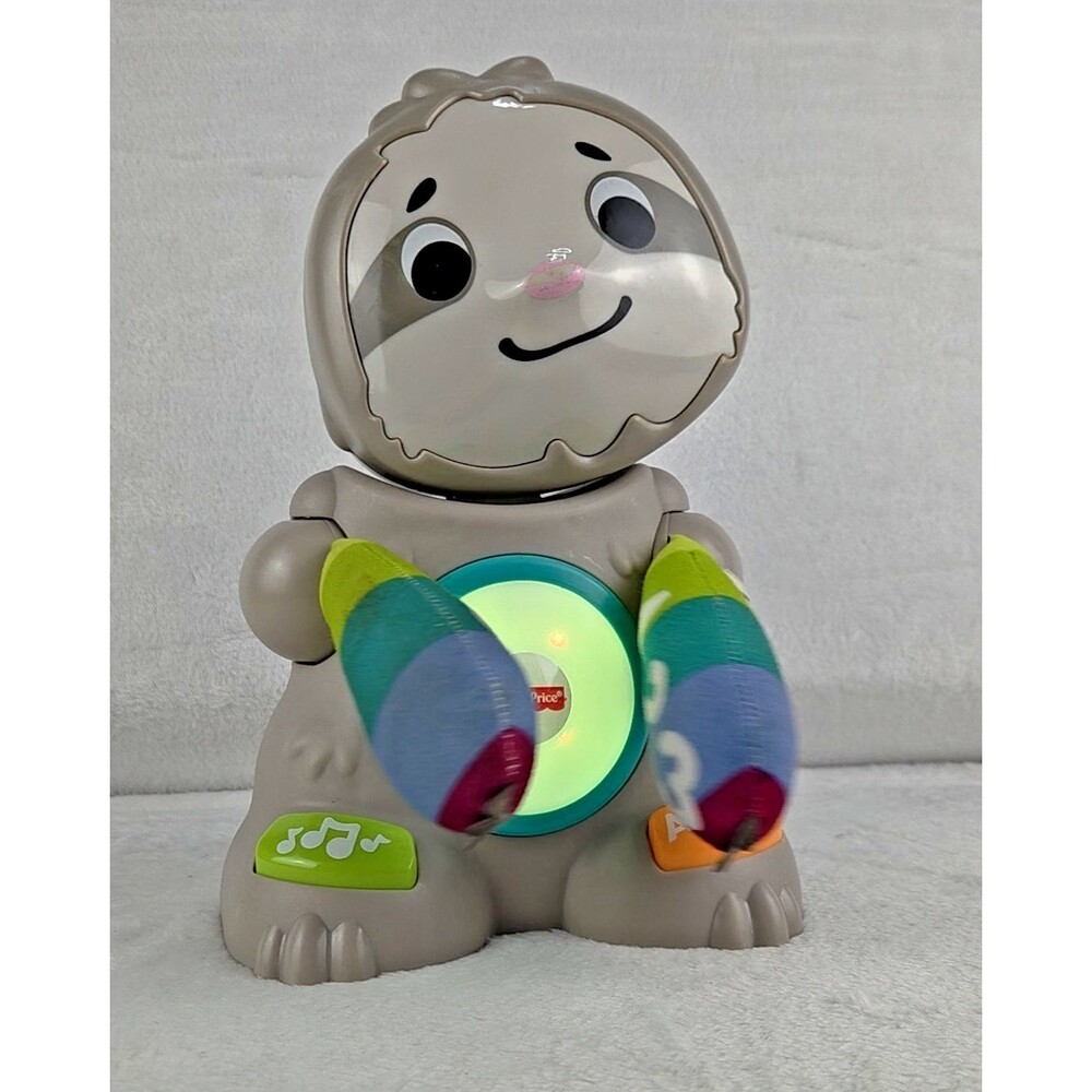 Fisher‎ Price Linkimals Smooth Moves Sloth Baby Toy Music Lights Tested
